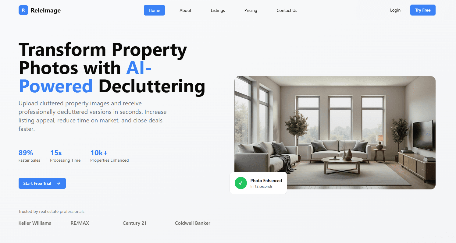 AI Property Photo Enhancement Platform