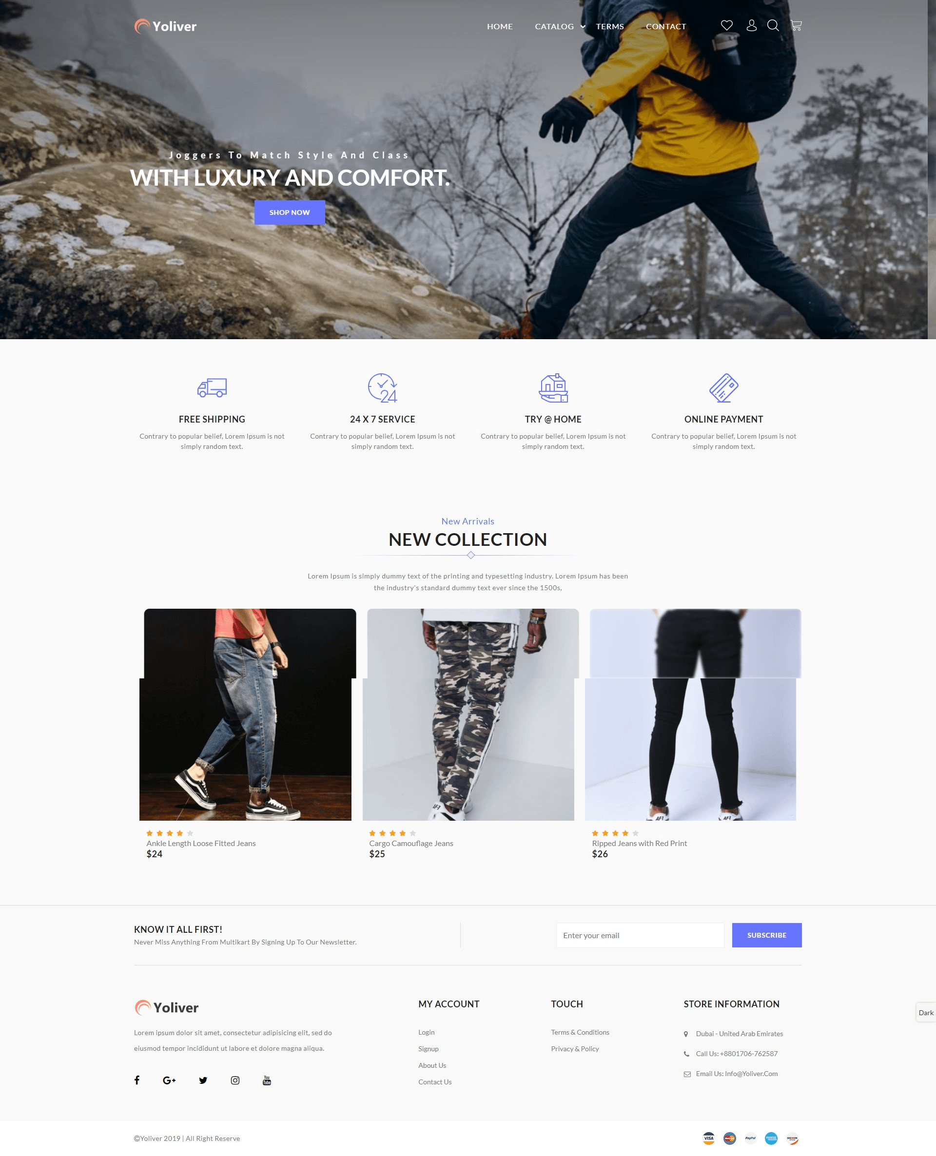 E-Commerce Site for clothing