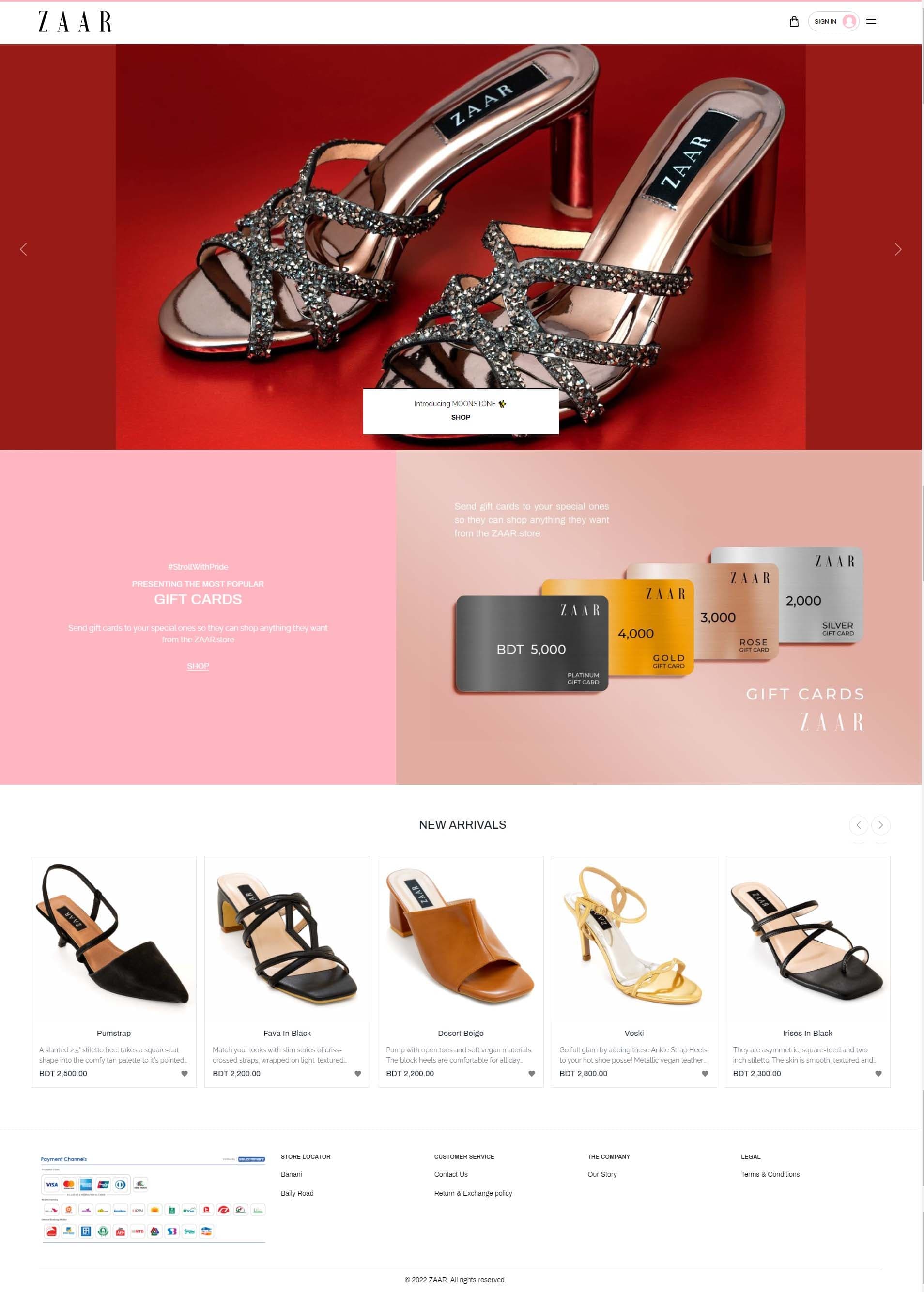 E-Commerce Site for shoes